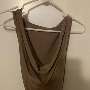 NWT Tan/MOCHA sleeveless dress. Size medium M